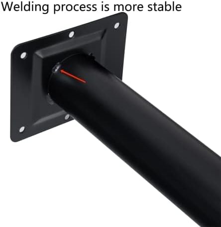WUHUANGKAKA 28 Inch Table Legs,Adjustable Metal Desk Legs,Suitable for DIY Furniture Legs,Computer Desk,Dining Table,Workbenches,Coffee Table,Set of 4 (Black).