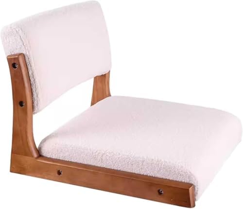 Japanese Floor Chair with Backrest - Stylish Meditation & Relaxation Sofa, Wooden Cushion for Indoor Use, Ergonomic Design for Comfort & Support