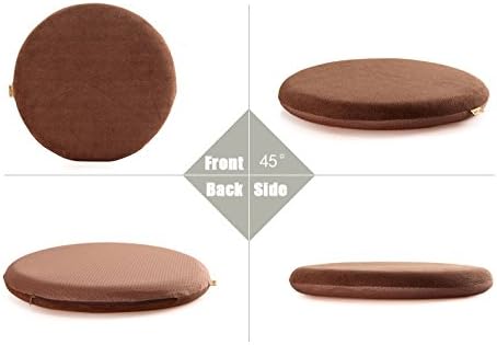 Sigmat Memory Foam Seat Cushion Anti-Slip Soft Round Stool Cushion Chair Pad 13 Inch Navy