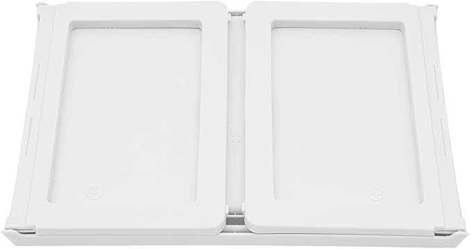 DUSNDULR 6 Pack Bed Tray Table, Foldable Laptop Desk Cute Serving Food Trays with Folding Legs & Charging Hole for Eating Reading Working (White)