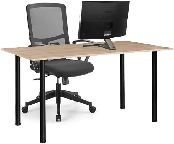 WUHUANGKAKA 28 Inch Table Legs,Adjustable Metal Desk Legs,Suitable for DIY Furniture Legs,Computer Desk,Dining Table,Workbenches,Coffee Table,Set of 4 (Black).
