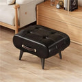 Portable Brown Footstool with Handle, Modern Under Desk Footrest for Living Room & Bedroom, Stylish Foot Rest with Legs, Ideal for Comfort & Ergonomics