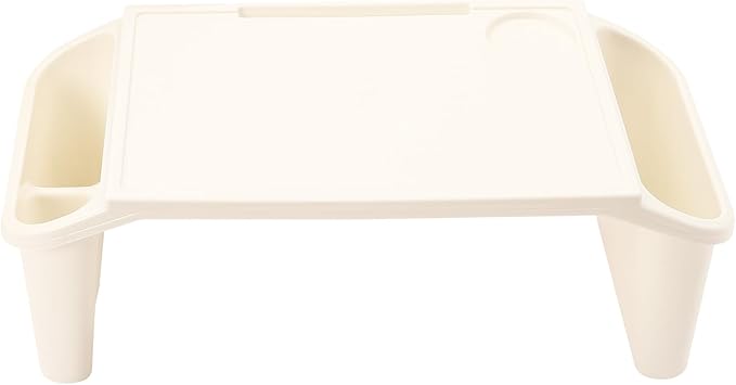 6 Pcs Kids Lap Desk Tray, 19.69 * 9.84 * 7.09in Lap Desks with Storage, Lap Desk Tray with Side Pockets and Slot for Writing Eating Game Classroom (Colorful 1)