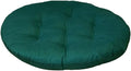 16 Inch Round Chair Seat Pad Thick Tatami Plaid Style Comfortable Floor Seat Cushion Soft Chair Mat for Office Bedroom Living Room Kitchen, Deep Green
