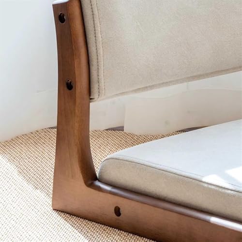 Japanese Floor Chair with Backrest - Stylish Meditation & Relaxation Sofa, Wooden Cushion for Indoor Use, Ergonomic Design for Comfort & Support