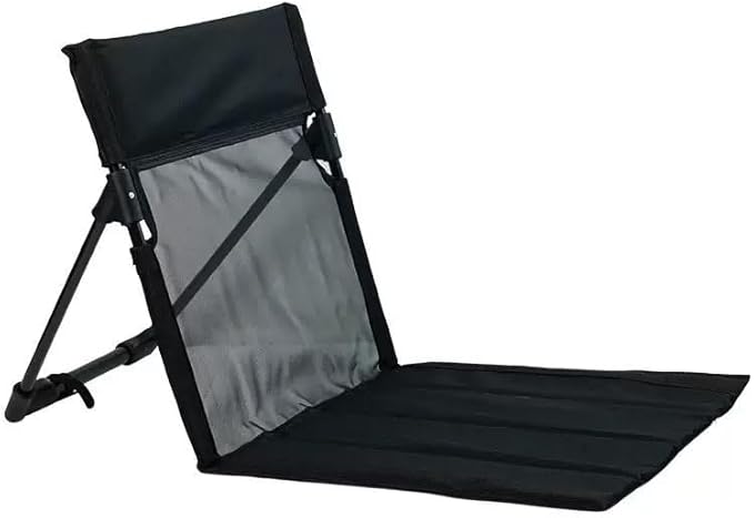 Breathable Mesh Back Folding backrest,Ultralight Aluminum Alloy Camp Seat with Ventilated Backrest, Portable Outdoor Chair for Beach, Park,Lawn,Hiking and Travel