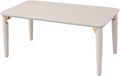 EMOOR Wood Folding Coffee Table Rectangle Medium (17.7"x31.5") Light Gray, Floor Sitting Low Table Small Space Minimalist Japanese Tatami Room