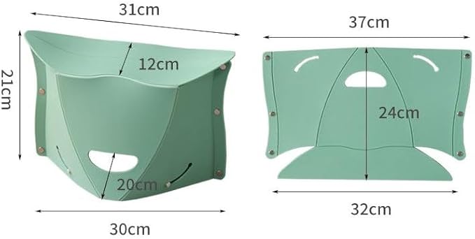 4 Pack Lightweight Folding Collapsible Portable Stool - Camping Hiking Stool, Pocket Chair, Hiking Accessories for Outdoor, Backpacking, Travel, Picnic, BBQ(Large)