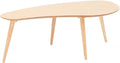 woJKod Solid Wood Table Desk, Coffee Table End Table Round for Kitchen Dining Room, Living Room, Bedroom and Restaurant, 4 Legs Removable-Natural