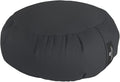 Hugger Mugger Zafu Meditation Cushion - Support in Cross-Legged Sitting, Buckwheat Filled, Durable Fabric, Convenient Handle, Handmade in USA