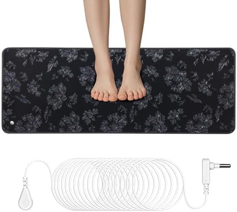 Grounding Mat, Relieve Pain, Improve Sleep, Eliminate Inflam Mation Bioelectric Balance Mattress with 15ft Grounding Cord(26.7x10 Inch)