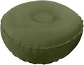 Meditation Floor Cushion, Yoga Bolster Pillow Balance Inflatable Yoga Cushion Footrest Pillow For Leisure Travel Fitness Outdoor Foldable Pedal 42X42x15cm Dark Blue Olive Green(Olive green)