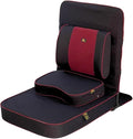 Friends of Meditation Extra Large Meditation Chair | Floor Chair with Back Support | Yoga Chairs for Adults | Portable Folding Chair | Yoga Chair with Cushion & Meditation Block | Black | 24x22 in