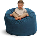 Ultimate Sack 3000 3-Foot Bean Bag Chair, Cloud Suede Cover – Oversized Foam Lounger, Floor Seat, Small Sofa, or Couch Bed for Living Area, Gaming Room, or Reading Lounge