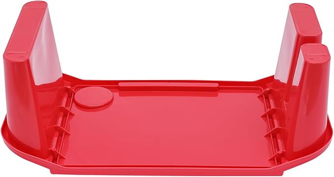 12 Pcs Kids Lap Desk Tray, Plastic Breakfast Laptop Trays with Side Storage Slots Portable Lap Bed Table for Writing Eating Game Classroom(Red-12PCS)
