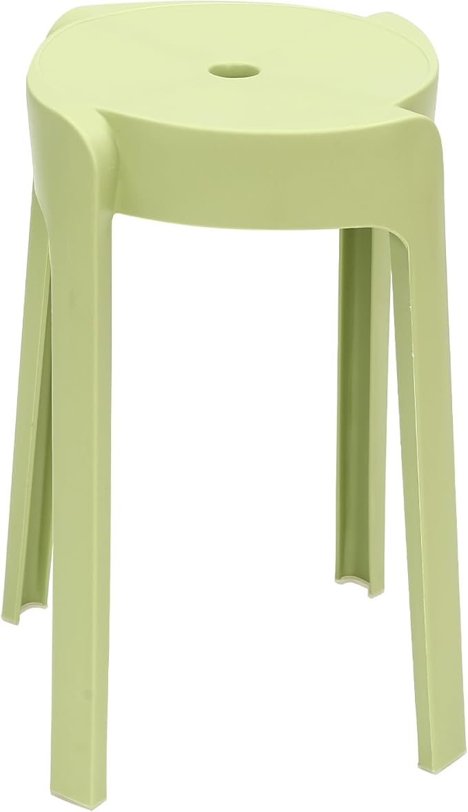 Xuthusman 10 Pack Plastic Stackable Stools,18.11 inch Height Nesting Stools Portable Backless Chairs Flexible Seating Chairs for School Home Office（Colorful）