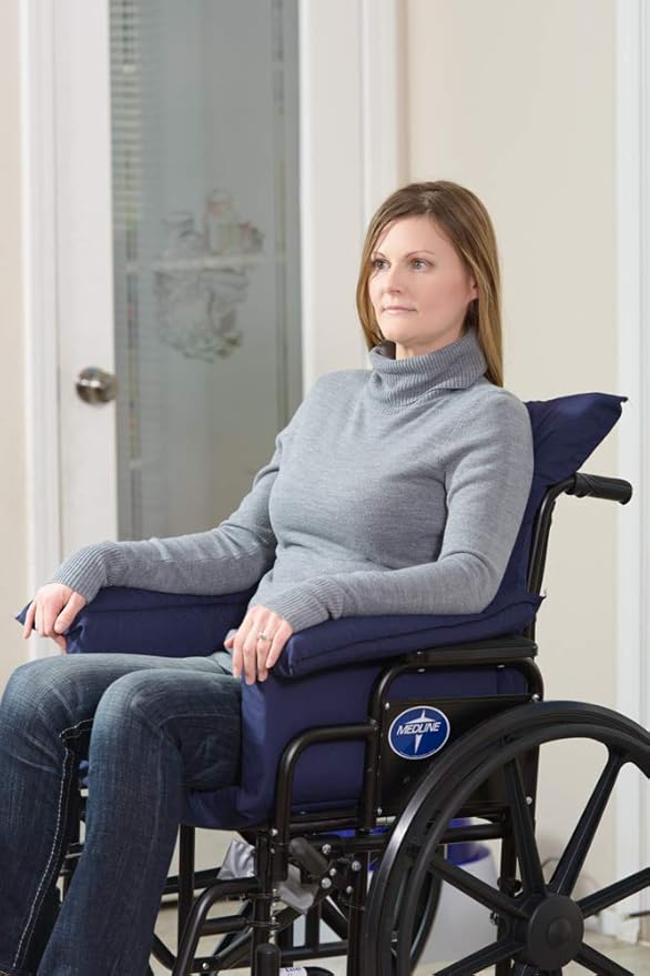 Comfort Finds Total Chair Cushion - Pressure Reducing Chair Cushion - Pressure Reducing Cushion for Wheelchairs (Dark Navy)
