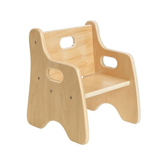 First Chair by Environments, 6.5 Inch Seat Height, Durable Wooden Chair for Support and Comfort for Toddlers, Great for Preschools, Classrooms, Daycares and Homes
