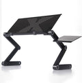 Portable Foldable Laptop Desk for Bed and Couch， Folding Computer Table, Portable Home Use Assembled Folding Table for Working, Reading, Writing, and Breakfast,Black,48 x 26cm