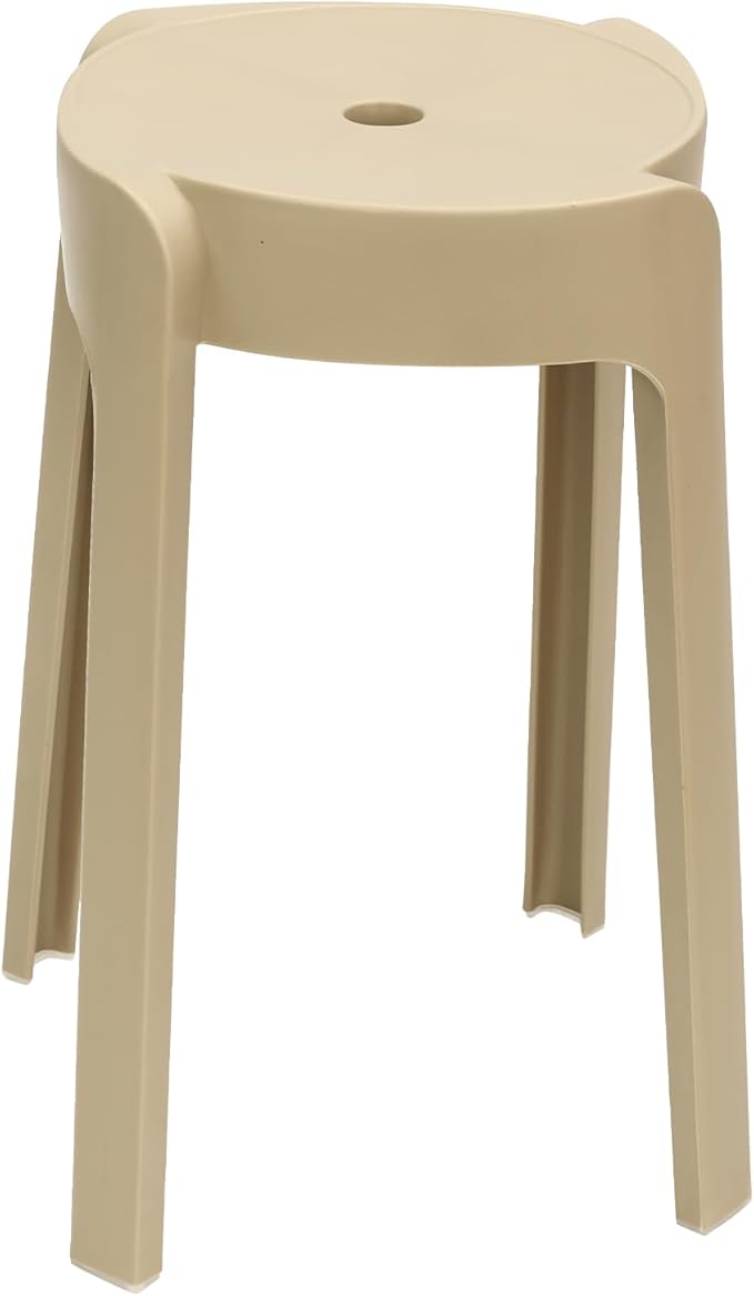 Xuthusman 10 Pack Plastic Stackable Stools,18.11 inch Height Nesting Stools Portable Backless Chairs Flexible Seating Chairs for School Home Office（Colorful）