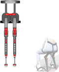 Adjustable Wearable Invisible Chair, Exoskeleton Seat for Camping, Portable Folding Stool with 5 Heights, Lightweight Human Support Chair for Outdoor Activities