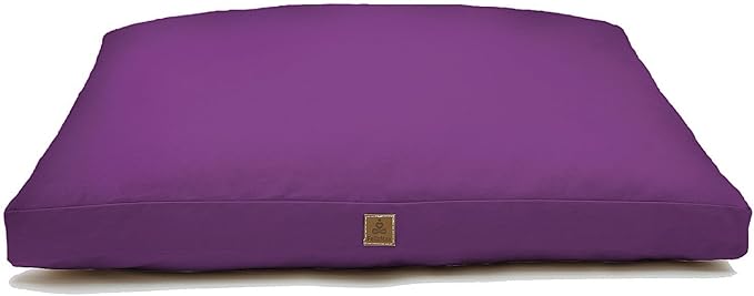 FelizMax Zabuton Meditation Mat (36"×28"×3") Luxurious Meditation Cushion for Kneeling Sitting Large Floor Pillow Zafu/Bench-Washable Cotton Cover 100% Organic Cotton Filling (Purple)