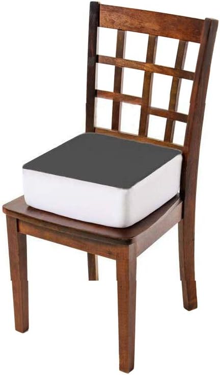 Comfort Finds Rise with Ease Seat Cushion - Thick Firm Chair Cushion Booster - Extra Thick Foam Pad for Home, Patio, Office and Car Seats - Extra Supportive Lift - 14 X 14 X 5 (Gray)