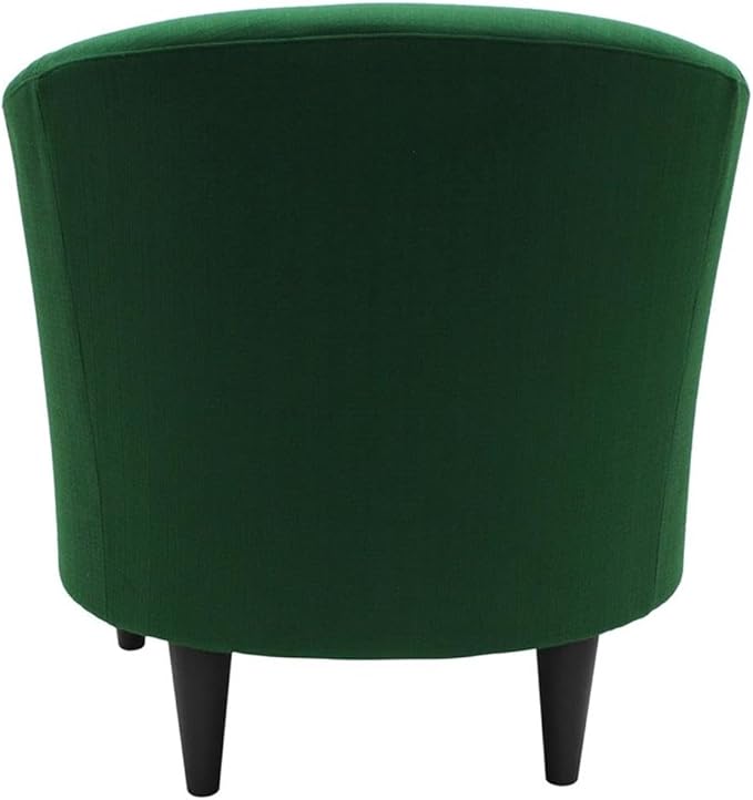 Pemberly Row 17.5" Traditional Fabric Club Chair in Emerald Green