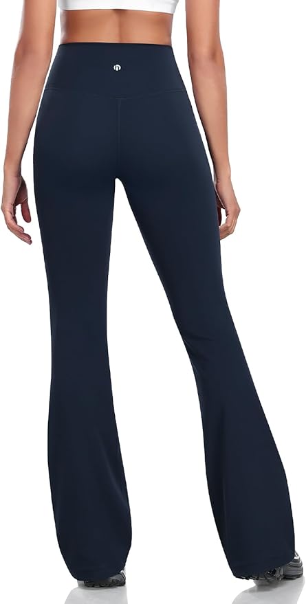 HeyNuts Harmony Flare Leggings 29"/30.5"/32.5"/34.5", High Waisted Tummy Control Wide Leg Bootcut Yoga Pants Lounge Soft