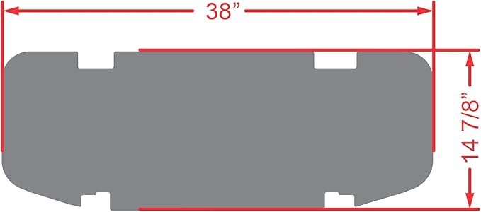 Xtreme Mats PRO Series Rear Facing Foot Rest Mat - Fits DoubleTake Max 5 and Max 6 Rear Kits