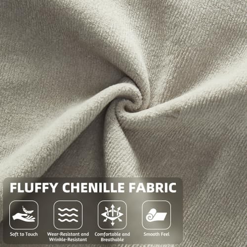 87" Foldable Floor Couch, 3-Seat Convertible Sleeper Sofa with Removable Backrests and 2 Soft Pillows, Chenille Fabric, for Living Room, Bedroom, Apartment, No Assembly Required, Light Grey
