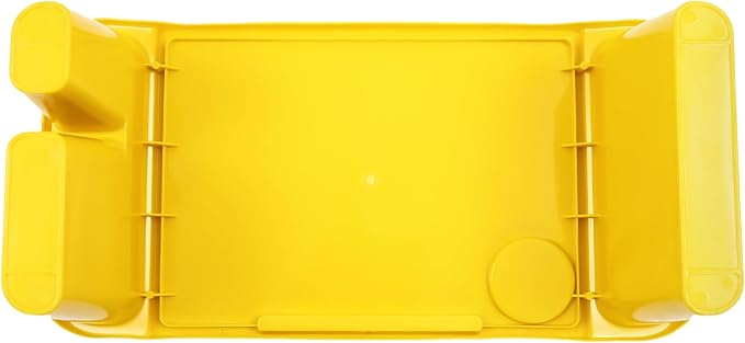 6 Pcs Kids Lap Desk Tray with Storage Slots, Activity Tray Portable Lap Desk Stackable for Kids Students Work Study School Classroom (Red/Green/Yellow)