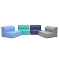 Children's Factory Library Loungers, Flexible Seating Classroom Furniture, Comfy Kids Chairs, Tranquility, Set of 4