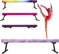 YANGG 6FT/8FT Gymnastic Balance Beam,Adjustable High and Low Level Floor Beam - Highly Stable - Gym Practice Training Equipment for Kids Children Girls Home