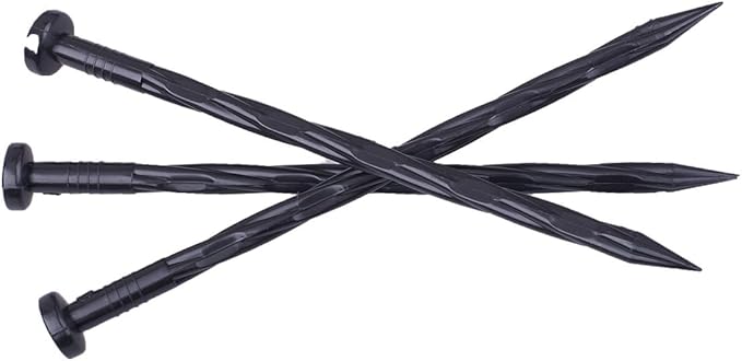 Landscape Edging Spikes, 8 inch Edging Spikes for Landscaping, Flower Gardens, Lawn (100 PC)