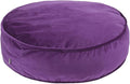 YIUOR Round Floor Pillow Cover Velvet Throw Seating Pouf Yoga Meditation Cushion Plush Case Reading Room Decor Cover Only (25.6IN, Purple)