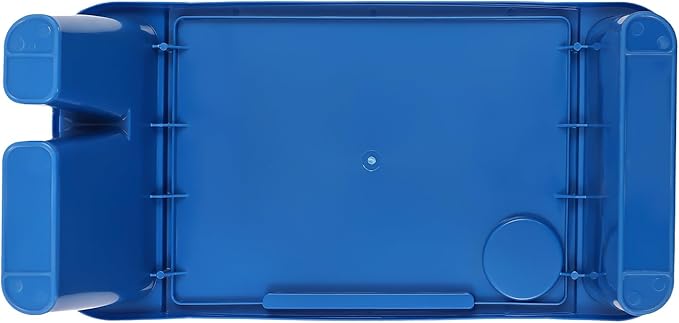 6 Pcs Kids Lap Desk Tray with Storage Slots, Activity Tray Portable Lap Desk Stackable for Kids Students Work Study School Classroom (Red/Blue/Yellow)
