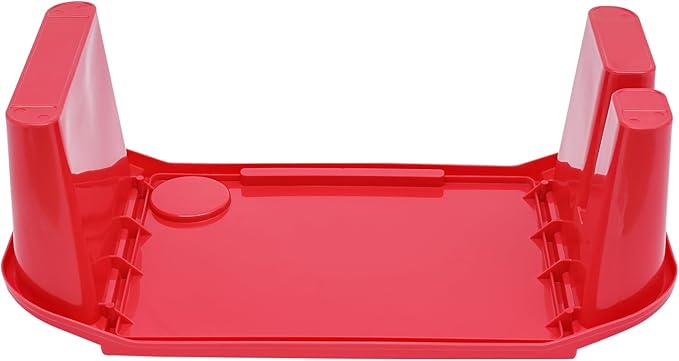 6 Pack Kids Lap Desk Tray with Storage Slots, Portable Lap Desk, Activity Tray, Drawing, Stackable, Writing, Eating, Classroom, 19.69" L x 9.84" W x 7.1" H (Red)
