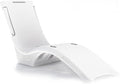 MARKETTY Pool Lounger, Fade-Resistant, Waterproof, Anti-Floating Patio Furniture, Pool Lounge Chair for Sun Shelf, Use in Pools with Shelves Up to 9-Inches Deep or Outside Pool Deck, White