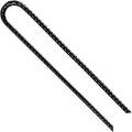 Wensilon Rebar U/J Hook Extra Heavy Duty, 12 inch x 1/4 inch Rust Proof Coated Steel Ground Anchors for Garden, Tent, Trampoline (50pcs, U-Hook)
