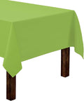 Gee Di Moda Rectangle Tablecloth - 60 x 126 Inch Apple Green Table Cloth for 8 Foot Rectangle Tables - Heavy Duty Washable Fabric - for Holiday Party, Dinner, Weddings, Baby Shower & Events