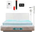KONDITO Luxury Grounding Sheets King, 90% Organic Cotton+ 10% Pure Silver Fiber,Grounded Bed Sheet Kit, Deep Pocket Grounded Bed Sheet, Relieves Pain - Used for Healthy Sleep Therapy - Seafoam Silver