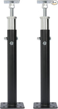 2 PCS Adjustable House Jacks Post for Leveling, 19"- 36"(1'7"-3') Floor Joist Support Jack for Basement and Crawl Space, 4400 lbs Max Load Capacity(Each), Galvanized Steel, Black