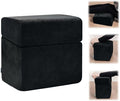 3 Adjustable Heights Foot Rest for Under Desk at Work - Ergonomic High Density Foam Footrest with Washable Cover, Foot Stools for Office, Home, Gaming (Black)