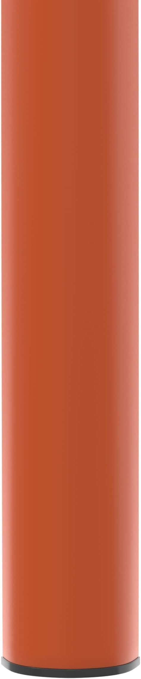 LeisureMod Stackable Square Plastic Dining Stool - Mid-Century Modern Backless Accent Stool with Wicker Top for Kitchen & Dining Room, Orange