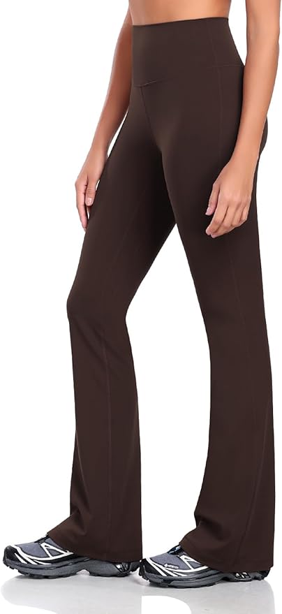 HeyNuts Harmony Flare Leggings 29"/30.5"/32.5"/34.5", High Waisted Tummy Control Wide Leg Bootcut Yoga Pants Lounge Soft