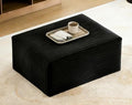 40" Ottoman for Couch, Plush Corduroy Memory Foam Ottoman Cloud Boneless Sectional Couch for Living Room Foot Stools Black