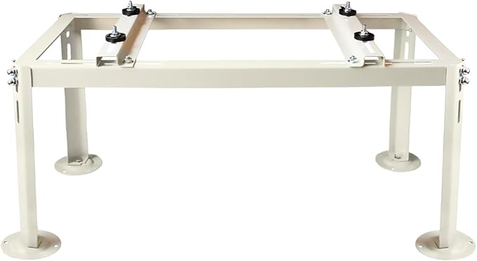 Yarssihha Mini Split Ground Stand for 9000-24000 BTU Ductless Air Conditioners Heat Pumps, Heavy Duty Adjustable Mini Split Stand, Condenser Stand, Max Load: 440LBS