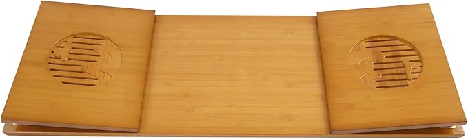 CAIHAOA Japanese Folding Coffee Table, Height Adjustable, Bamboo Floor Table No Assembly, Low Tea Table for Sitting on The Floor, Tatami Tables for Bedroom Living Room Dining Room Home