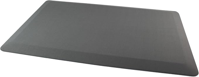 Ultralux Anti-Fatigue Standing Comfort Mat, Thick Non-Slip Cushioned Kitchen Floor Mat 3/4” Thick 16” x 24” Premium Durable Ergonomic Multi-Use Standing Support Pad, Home, Office, Kitchen Rug, Gray